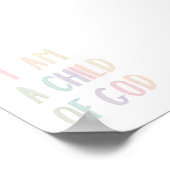 パステル私は神のポスターの子どもだ ポスター (角)