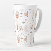 パステル秋かわいい猫たち カフェラテマグ (右アングル)