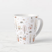 パステル秋かわいい猫たち カフェラテマグ (右アングル)