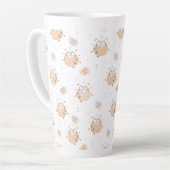 パステル秋かわいい猫たち カフェラテマグ (左アングル)