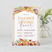 パステル秋ハーベスト&フローラリーフ感謝祭 シーズンカード (スタンド正面)
