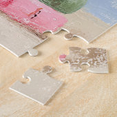 パステル秋パンプキンスオンブックスウォールアート ジグソーパズル (側面)