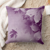 パステル秋パープル葉ズ クッション (ブランケット)