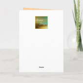 パステル秋フラワーズサンクスギビングカード シーズンカード (裏面)