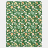 パステル秋着色紅葉 フリースブランケット (正面)