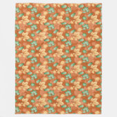 パステル秋着色紅葉 フリースブランケット (正面)