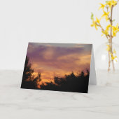 パステル空の風景 カード (黄色い花)