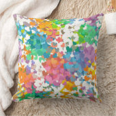 パステル紙吹雪ハート クッション (ブランケット)