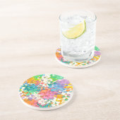 パステル紙吹雪ハート コースター (側面)