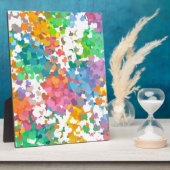 パステル紙吹雪ハート フォトプラーク (側面)