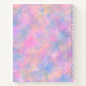 パステル素晴らしカラーの組み合わせ ノートブック (裏面)