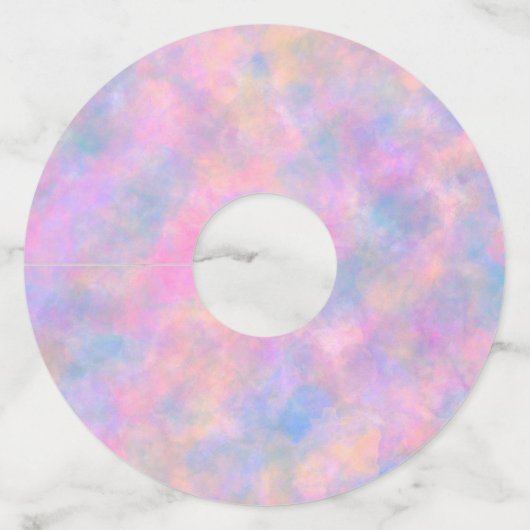 パステル素晴らしカラーの組み合わせ ワイングラスタグ (正面)