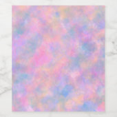 パステル素晴らしカラーの組み合わせ ワインラベル (シングルラベル)