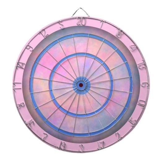 パステル素晴らしカラー調整の組み合わせ ダーツボード (正面)