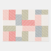 パステル素晴らしストライプ ラッピングペーパーシート (正面3)