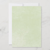 パステル素朴アジサイフローラモノグラムセージグリーン 招待状 (裏面)