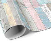 パステル素朴ウッドラッピング紙 ラッピングペーパー (ロールコーナー)