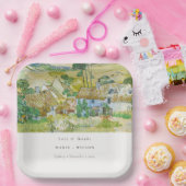 パステル素朴フィールズマウンテンランドスケープ結婚ズ ペーパープレート (パーティー)