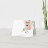 パステル素朴フラワーズマザーズデイカード カード (裏面)