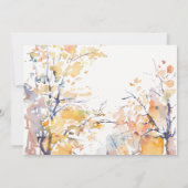 パステル素朴秋秋ランドスケープ結婚ズ詳細 サンキューカード (裏面)