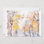 パステル素朴秋秋ランドスケープ結婚ズ セーブザデート (裏面)