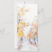 パステル素朴秋秋風景メニューカード 招待状 (裏面)