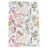 パステル結婚のオーナメントパターン02 ミディアムペーパーバッグ (裏面)