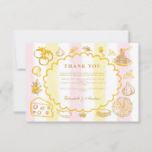 パステル結婚イタリアンズ食品テーマ サンキューカード (正面)