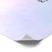 パステル結婚ウォーターカラーへようこそ ポスター (角)