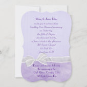 パステル結婚パープルの発願の儀式 招待状 (正面)