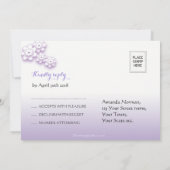 パステル結婚ラブバカスタムーズ親切な返信カード 招待状 (裏面)