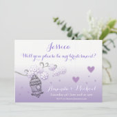 パステル結婚ラブバードカスタムズ招待状 招待状 (スタンド正面)