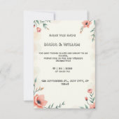 パステル結婚式招待状 招待状 (正面)