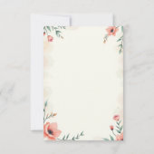 パステル結婚式招待状 招待状 (裏面)