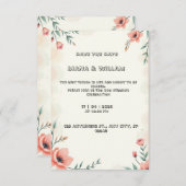 パステル結婚式招待状 招待状 (正面/裏面)