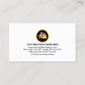 パステル絵を描カラーのブラシ 名刺 (裏面)