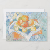 パステル絵を描スチルライフ文房具ノートカード ノートカード (裏面)