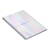 パステル絵を描ストロークのスパイラルフォト ノートブック (右側)