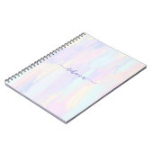 パステル絵を描ストロークのスパイラルフォト ノートブック (左側)