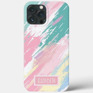 パステル絵を描ストロークパターンiPhone / iPadケース iPhone 13 Pro Maxケース