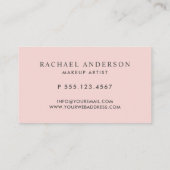 パステル絵を描スポースメイクアップアーティスト 名刺 (裏面)