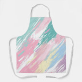パステル絵を描スローパターン エプロン (正面)