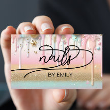 パステル絵を描ドリップネイルサロンマニキュリスト