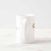 パステル絵を描フローラピーチティー ボーンチャイナマグカップ (裏面)