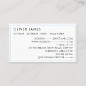 パステル絵を描ポットアーティストの画家またはデコレーター 名刺 (裏面)