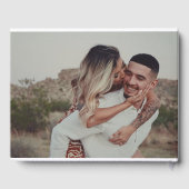 パステル絵を描花模様と写真結婚ズ ゲストブック (裏面)