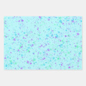 パステル絵を描（ばちゃばちゃ）跳ねるアートラッピング紙 ラッピングペーパーシート (正面3)