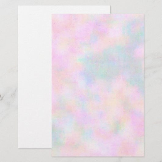 パステル絵を描 便箋 (正面/裏面)