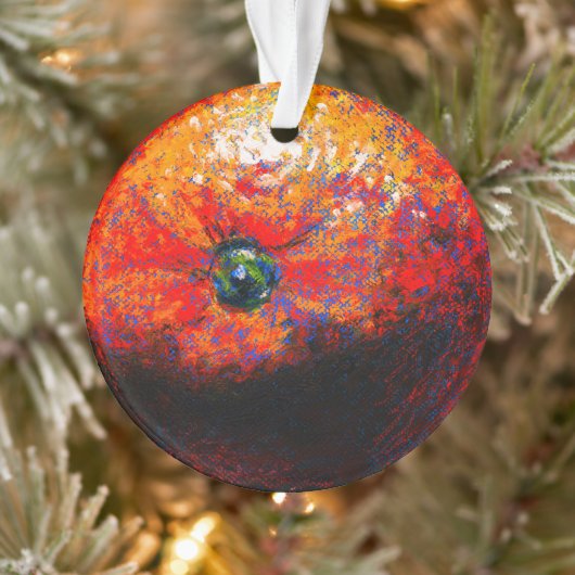 パステル絵画のオレンジの柑橘類のフルーツオーナメント オーナメント (ツリー)