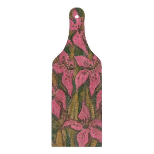 パステル絵画ズ、花、フローラ カッティングボード (正面)